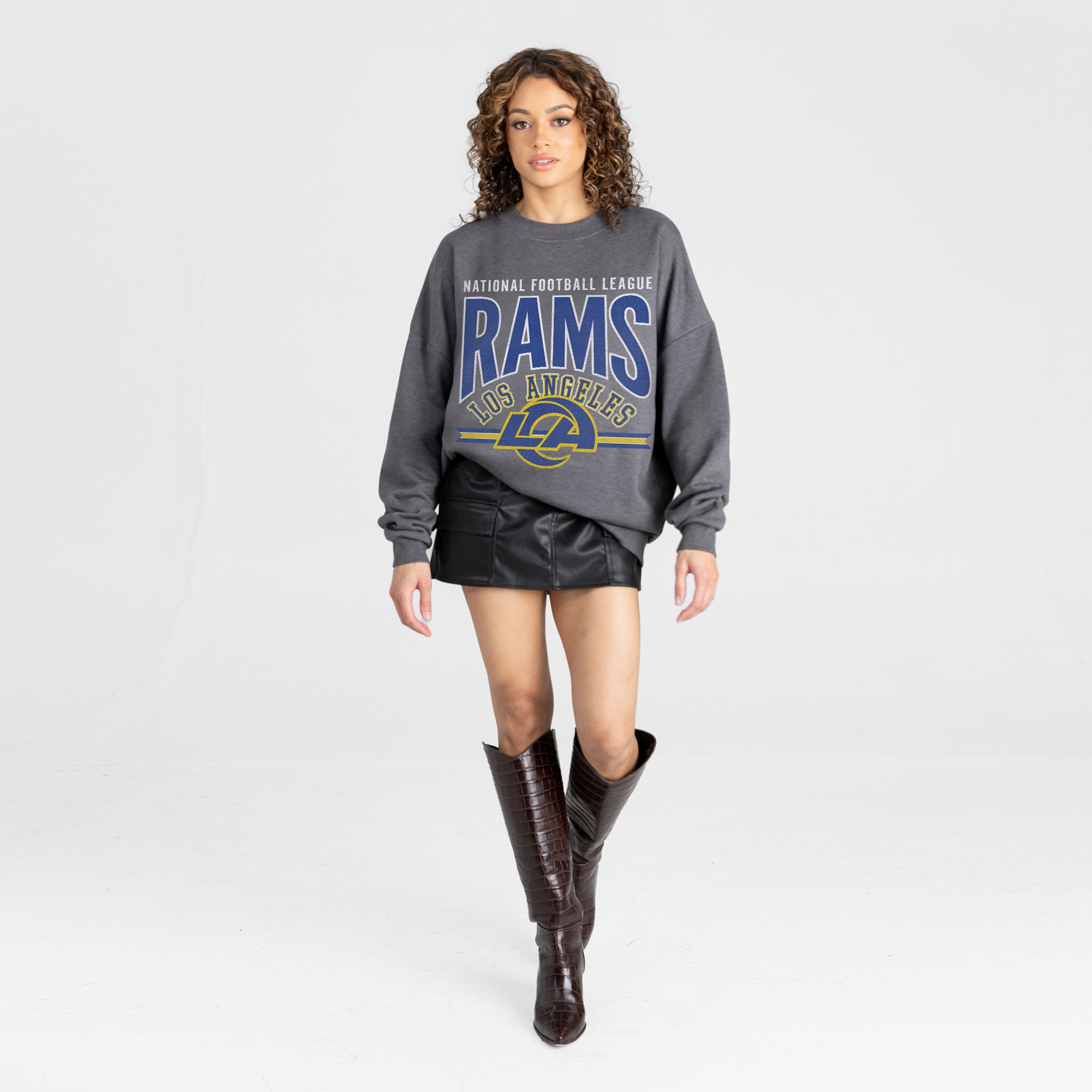 Women's Gameday Couture Charcoal Los Angeles Rams Kickoff Classic
